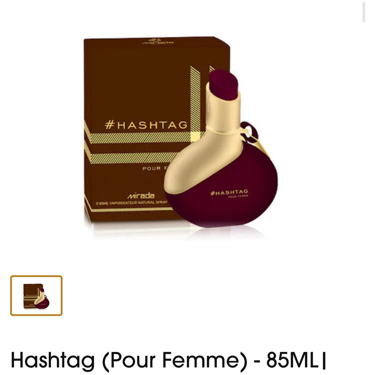 HASHTAG POUR FEMME 85 ML